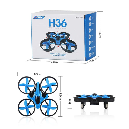 طائرة هليكوبتر JJRC H36 Mini Rc بدون طيار 4 قنوات 6 محاور وضع بدون رأس