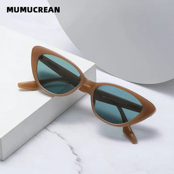 New Small Cat Eye Sunglasses Women Fashion Gradient Shades