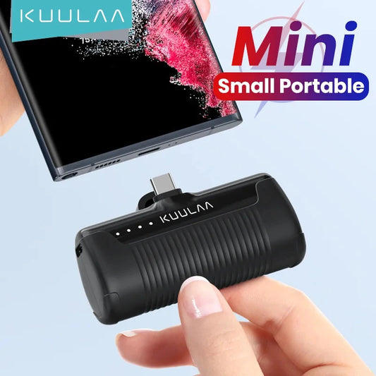 KUULAA Mini Power Bank 4500mAh - Portable Charger for iPhone