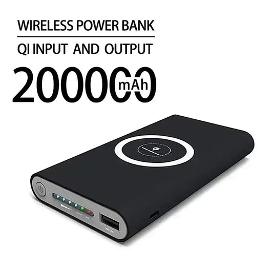 Power Bank 200000mAh Wireless Two-way Fast Charging Powerbank Portable