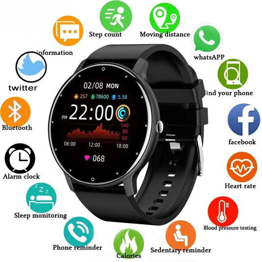 LIGE 2024 Smart Watch Women Men Lady Gift Sport Fitness Watches Heart Rate