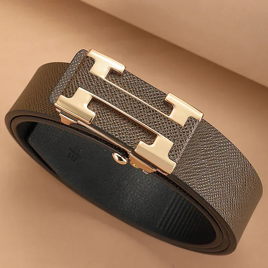 2024 New Wide 34mm Male belt Famous Style Metal Buckle Brand Men Belt