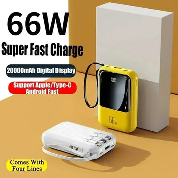 Mini Power Bank 20000mAh 66W High-end  Large Capacity Super Fast Charging