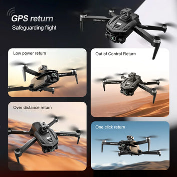 2025 V168 Pro MAX GPS Drone 8K Professional HD Camera