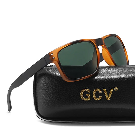 إطار نظارة شمسية ماركة GCv بتصميم رجعي مزخرف بتقنية Photochromic